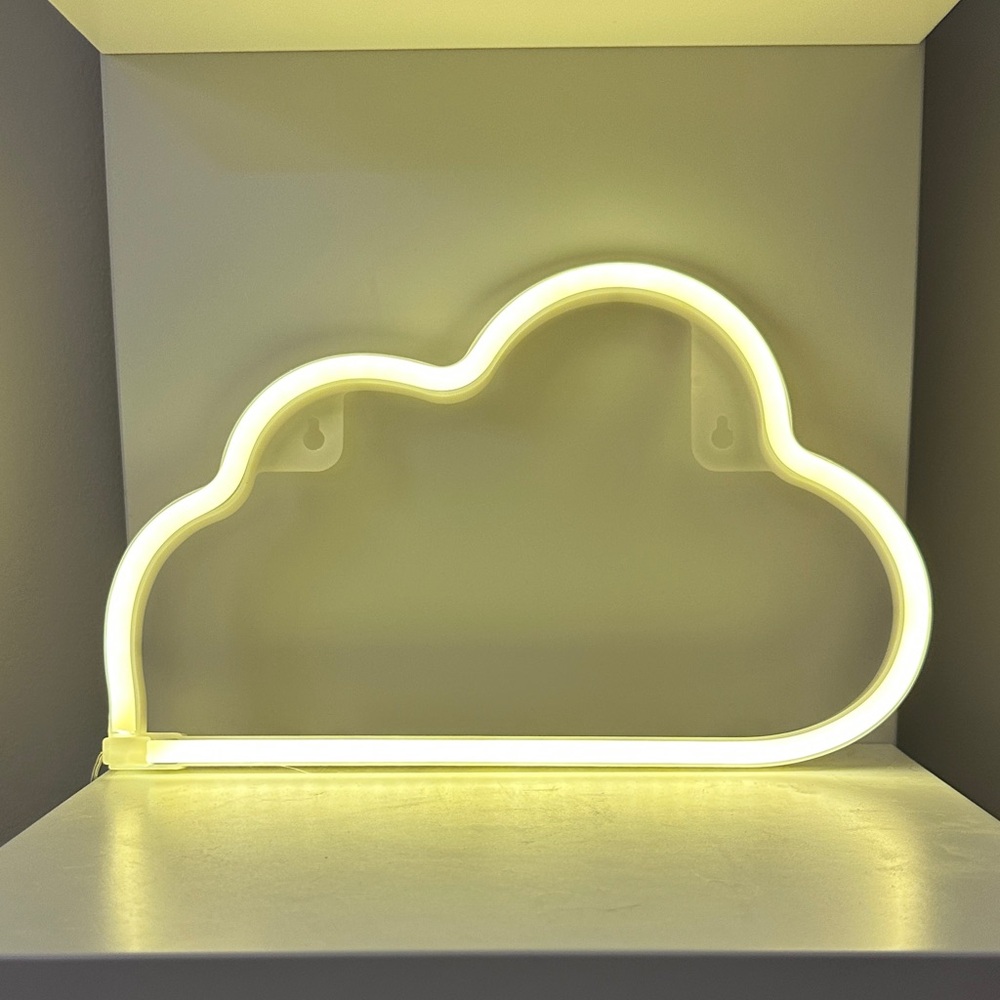 Cloud Shaped Neon Light - yellow
